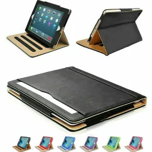 Soft Leather iPad Case Magnetic Smart Cover w Sleep Wake Folio Stand for APPLE