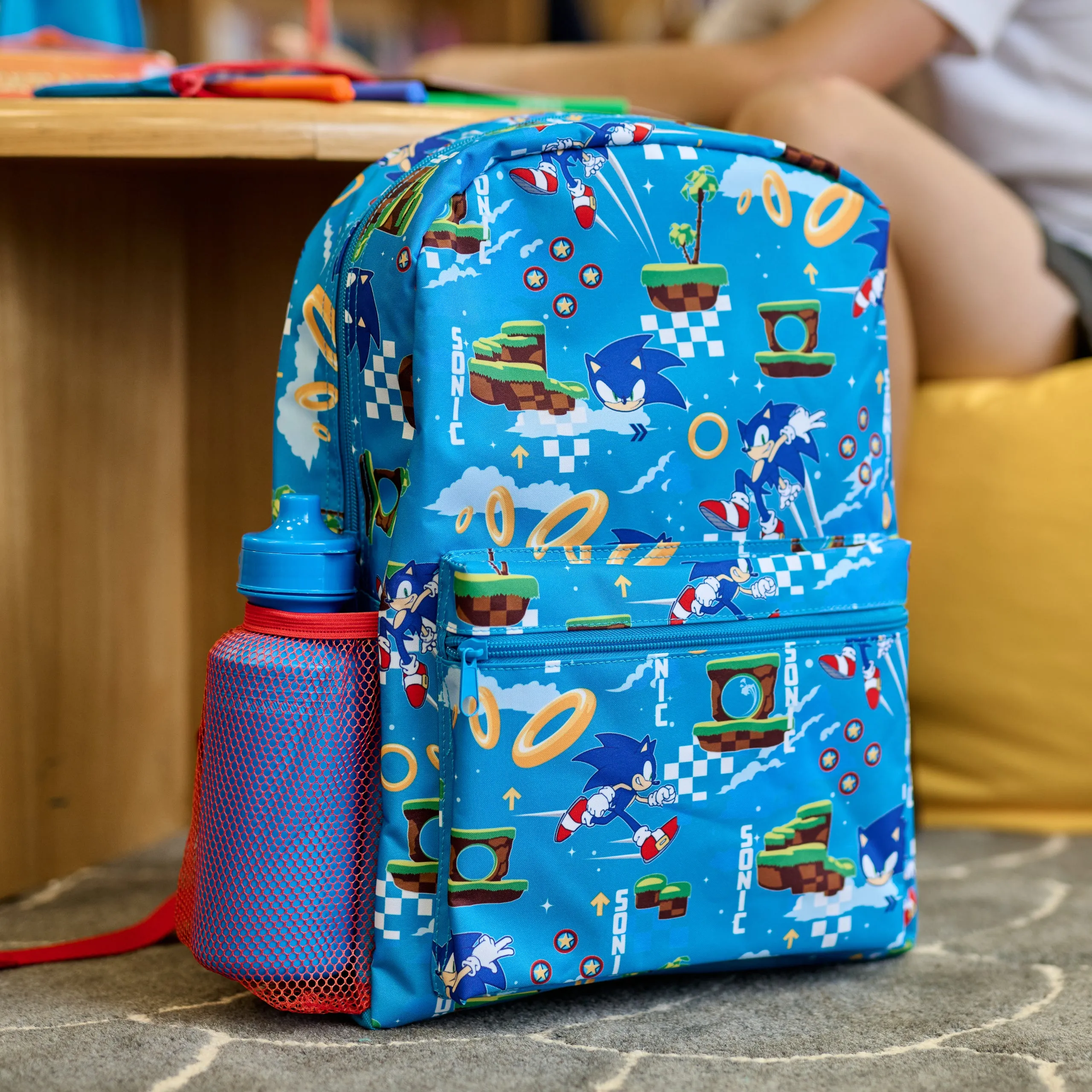 Sonic The Hedgehog 4 Piece Schoolbag Set