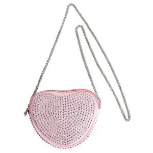Sparkle Sisters Studded Heart Purse - Pink