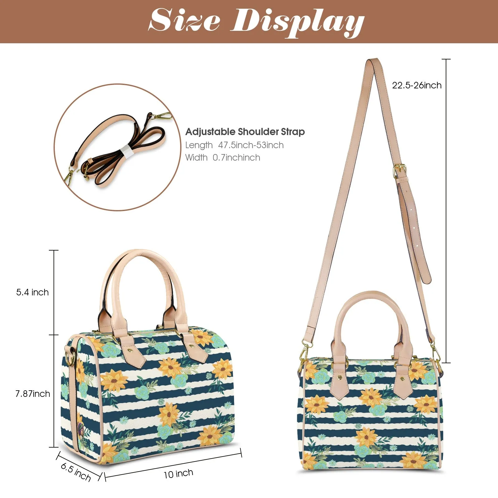 SpringWave Khaki Handle Handbag