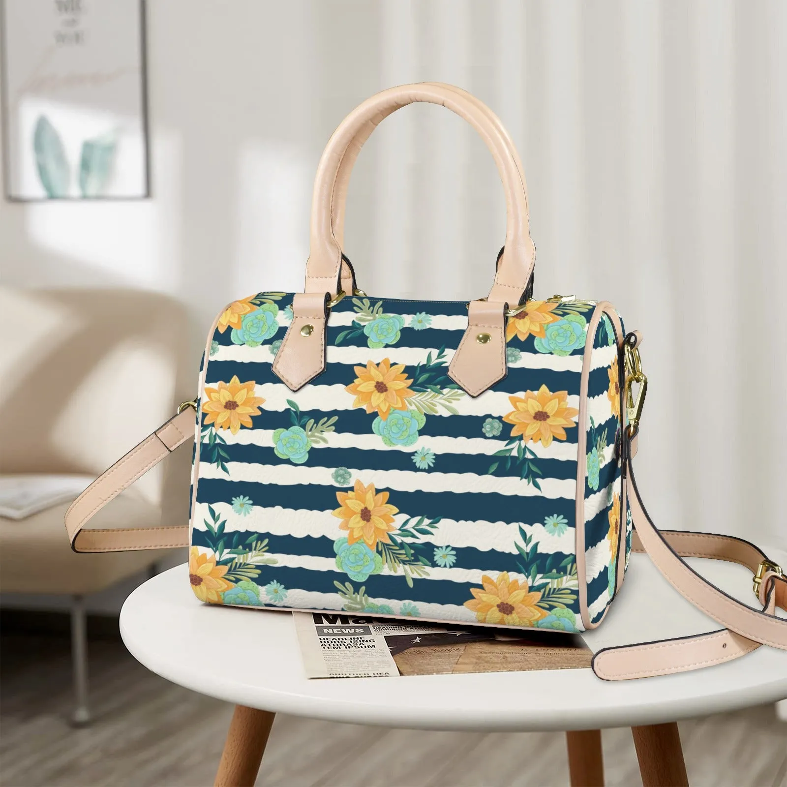 SpringWave Khaki Handle Handbag