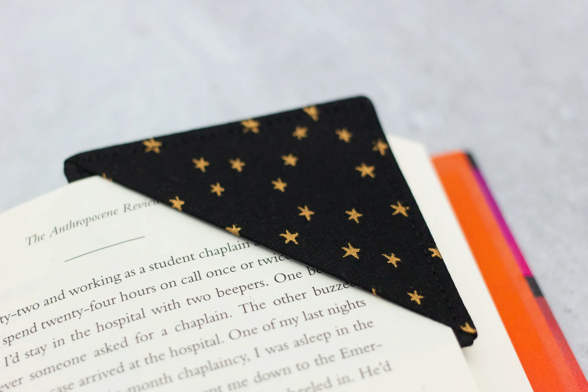 Starry Bookmark in Black - SECONDS
