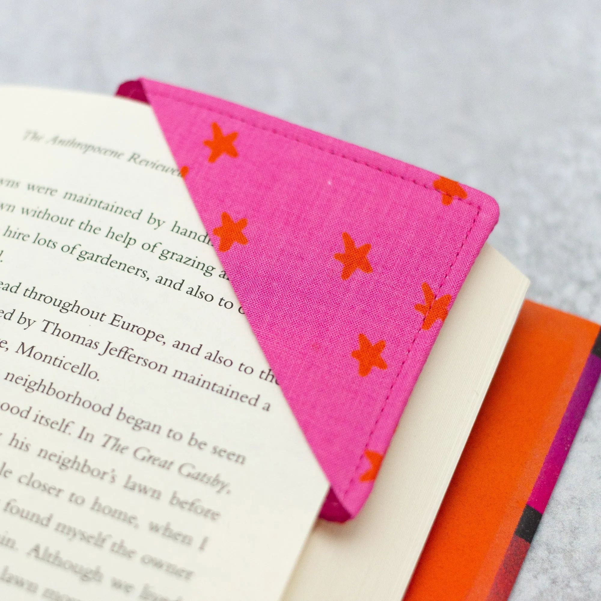 Starry Bookmark in Pink