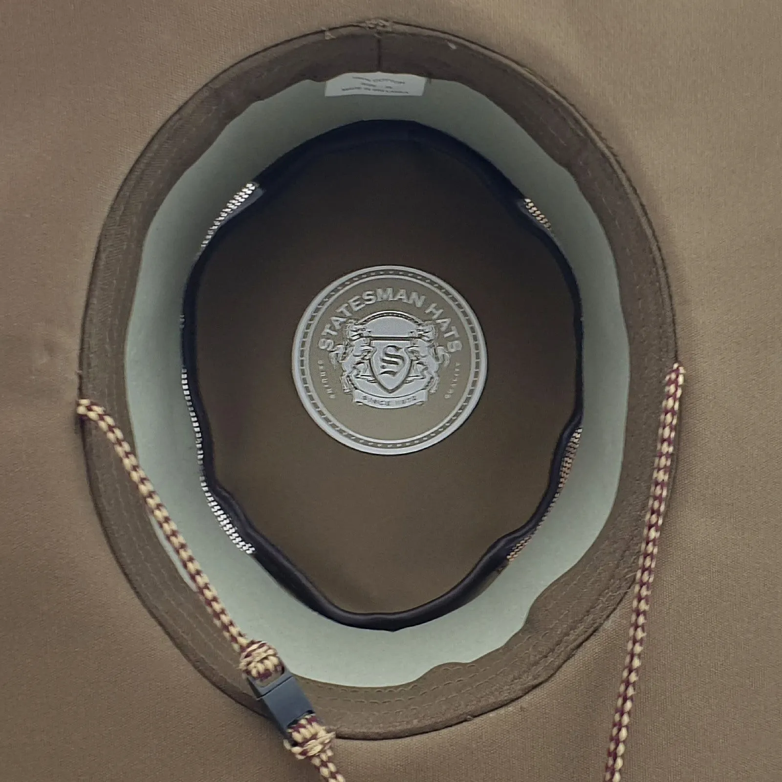 Statesman Sea Breeze Solid Canvas Hat Sand