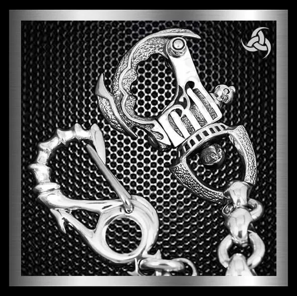 Sterling Silver Biker Wallet Chain Anchor Link