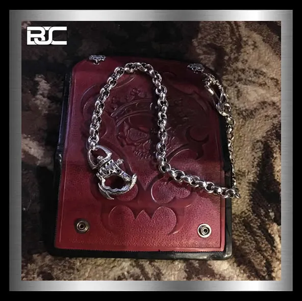 Sterling Silver Biker Wallet Chain Anchor Link