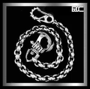 Sterling Silver Biker Wallet Chain Anchor Link