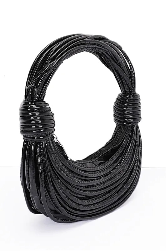 Strappy Moon Shape Handbag