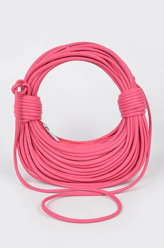 Strappy Moon Shape Handbag