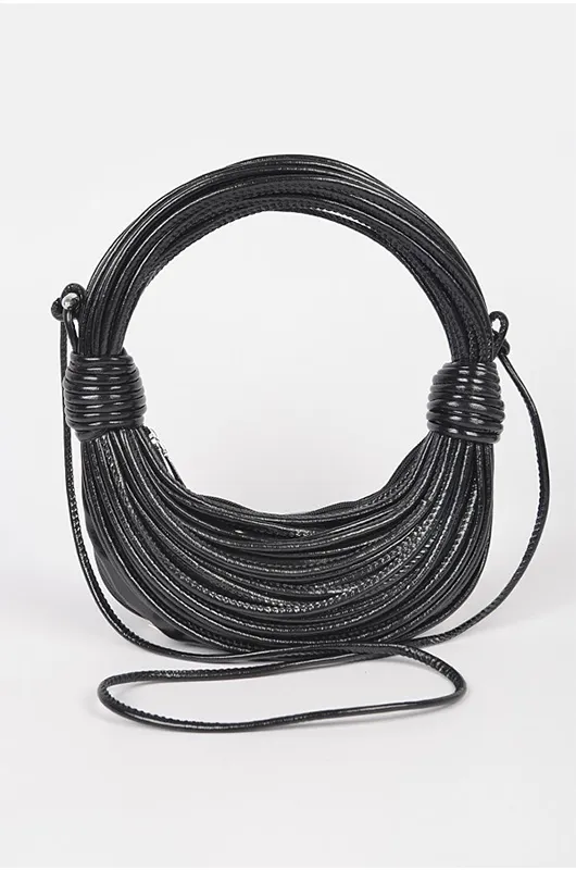 Strappy Moon Shape Handbag