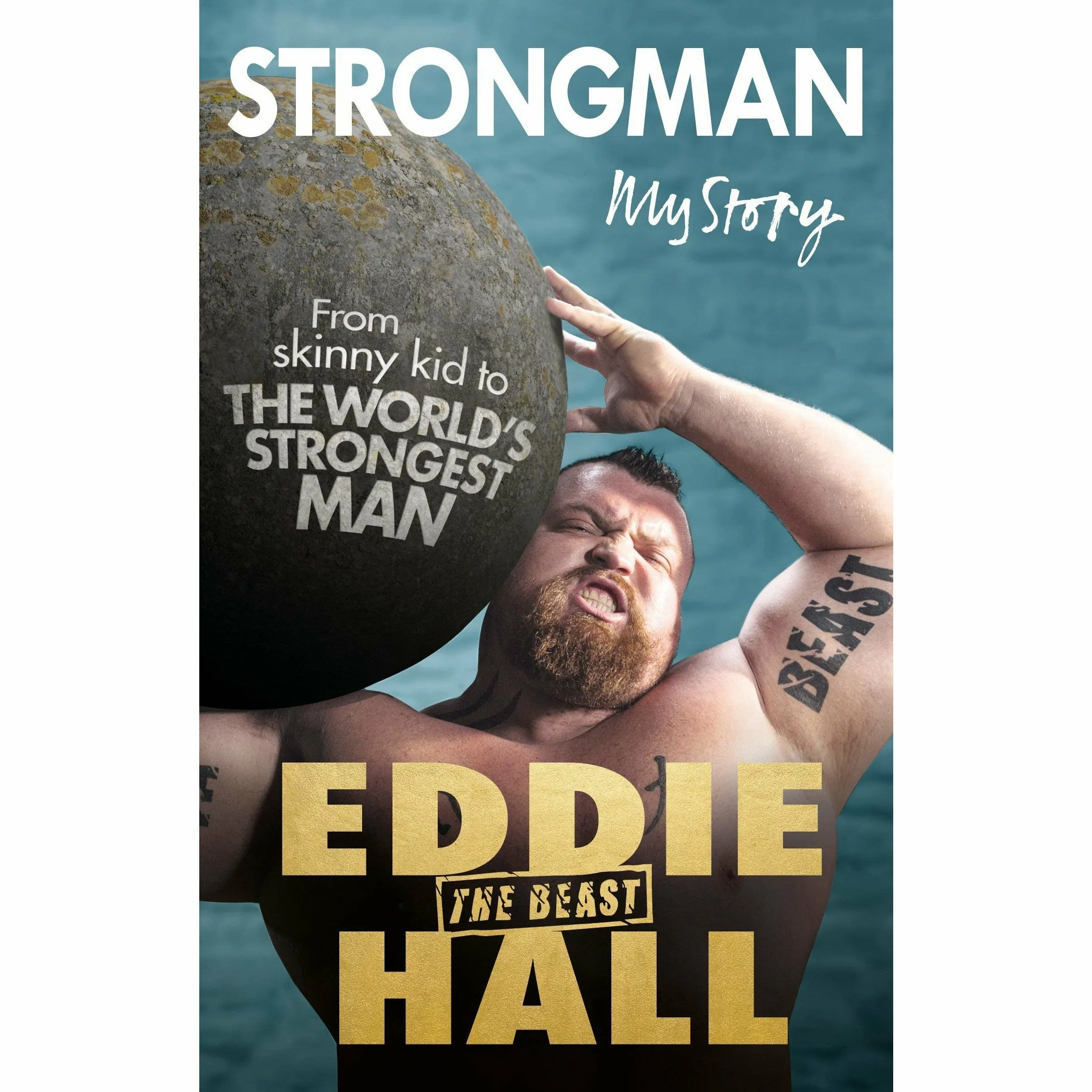 Strongman My Story, Get Lean And Strong, Bodybuilding Cookbook Ripped Recipes 3 Books Collection Set