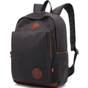 Student's Canvas Backpack Fit 15in Laptop