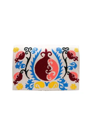 Suzani Embroidery Ikat Clutch