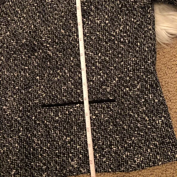 Talbots Black and White Tweed 2 piece size 16