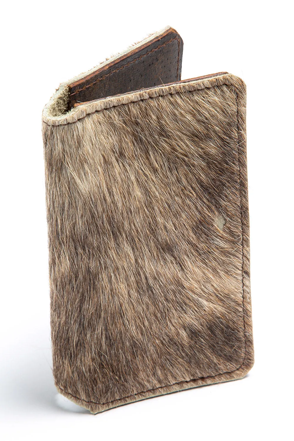 Tall Fold Wallet - Brindle Hair