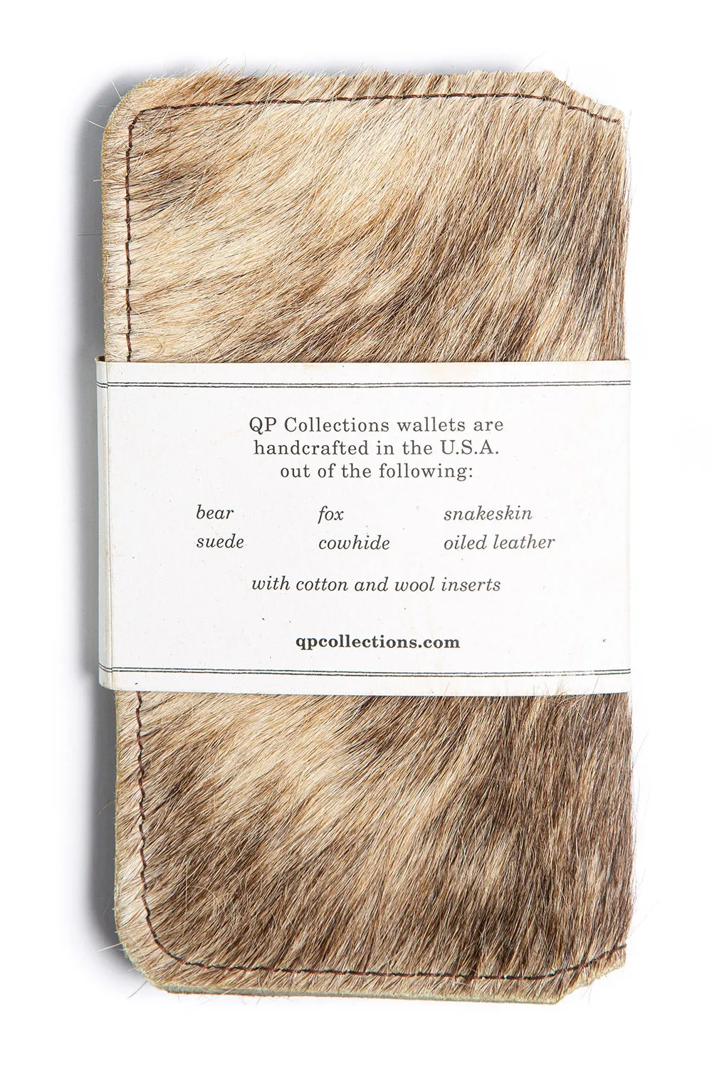 Tall Fold Wallet - Brindle Hair