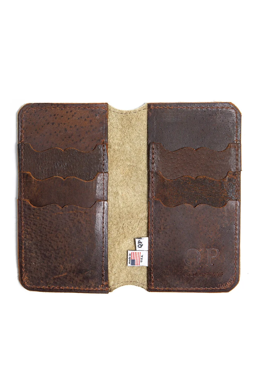 Tall Fold Wallet - Brindle Hair