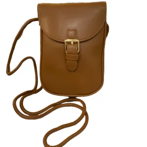 Tan Crossbody with Buckle Bag