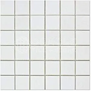 Thassos White Greek Marble 2 X 2 Mosaic Tile, Polished