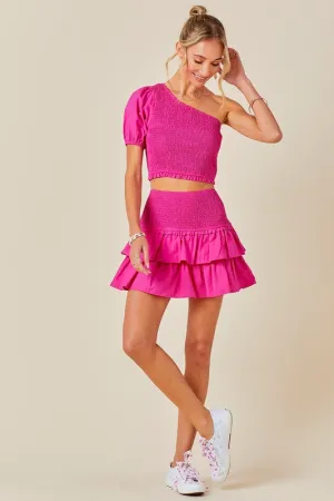 The Ava top- Hot Pink