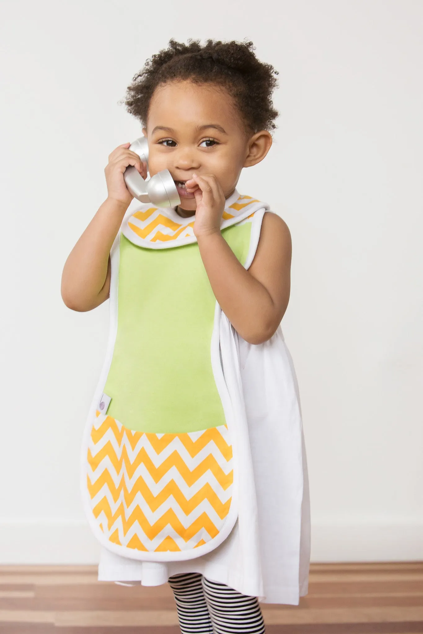 The Burpa Bib™ in Lime Time