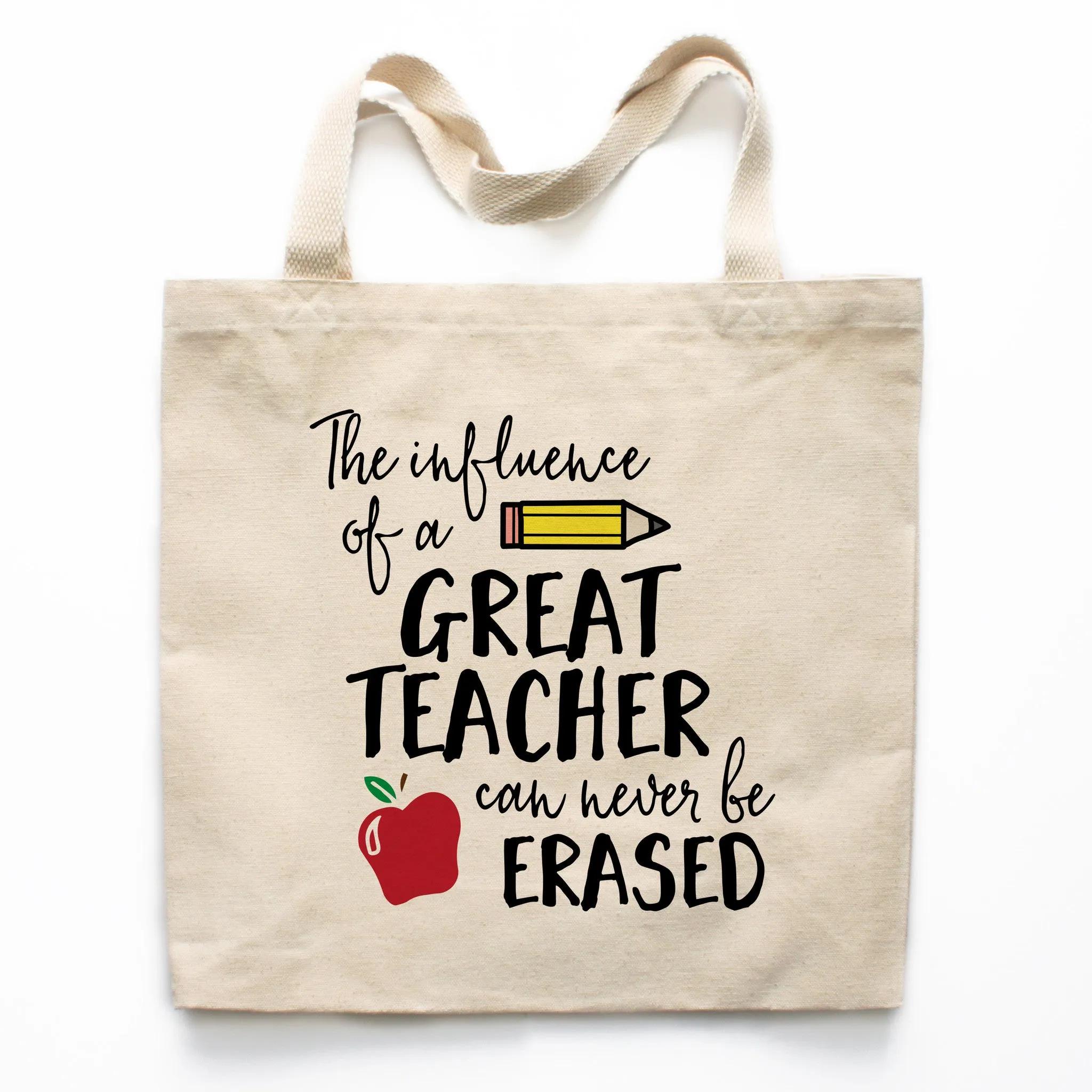 The Influence Of A Great Teacher Canvas Tote Bag