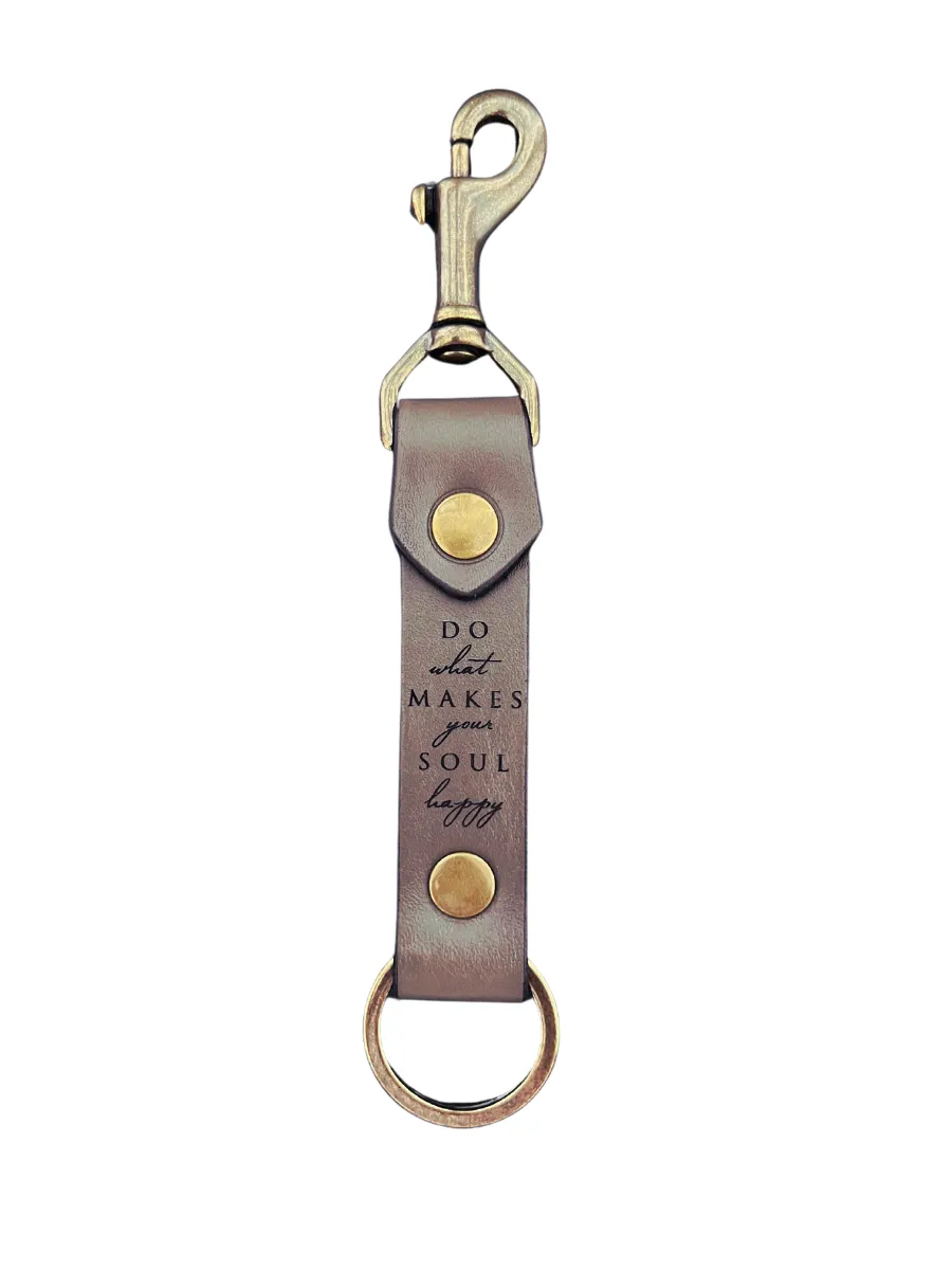 The MR Signature Soul Happy Swivel Snap Linden Keychain