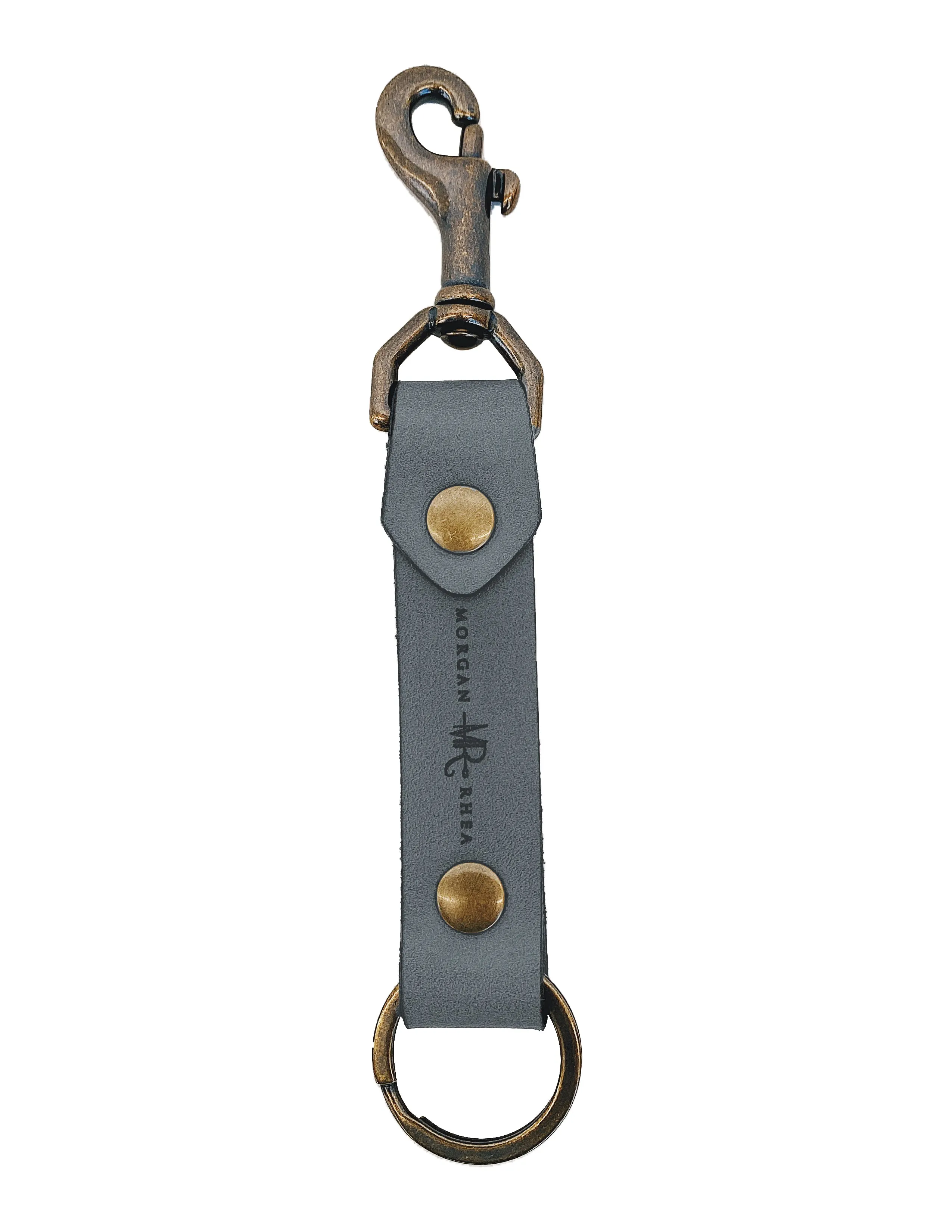 The MR Signature Swivel Snap Linden Keychain