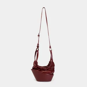 Túi xách HASO Bucket màu Đỏ đô