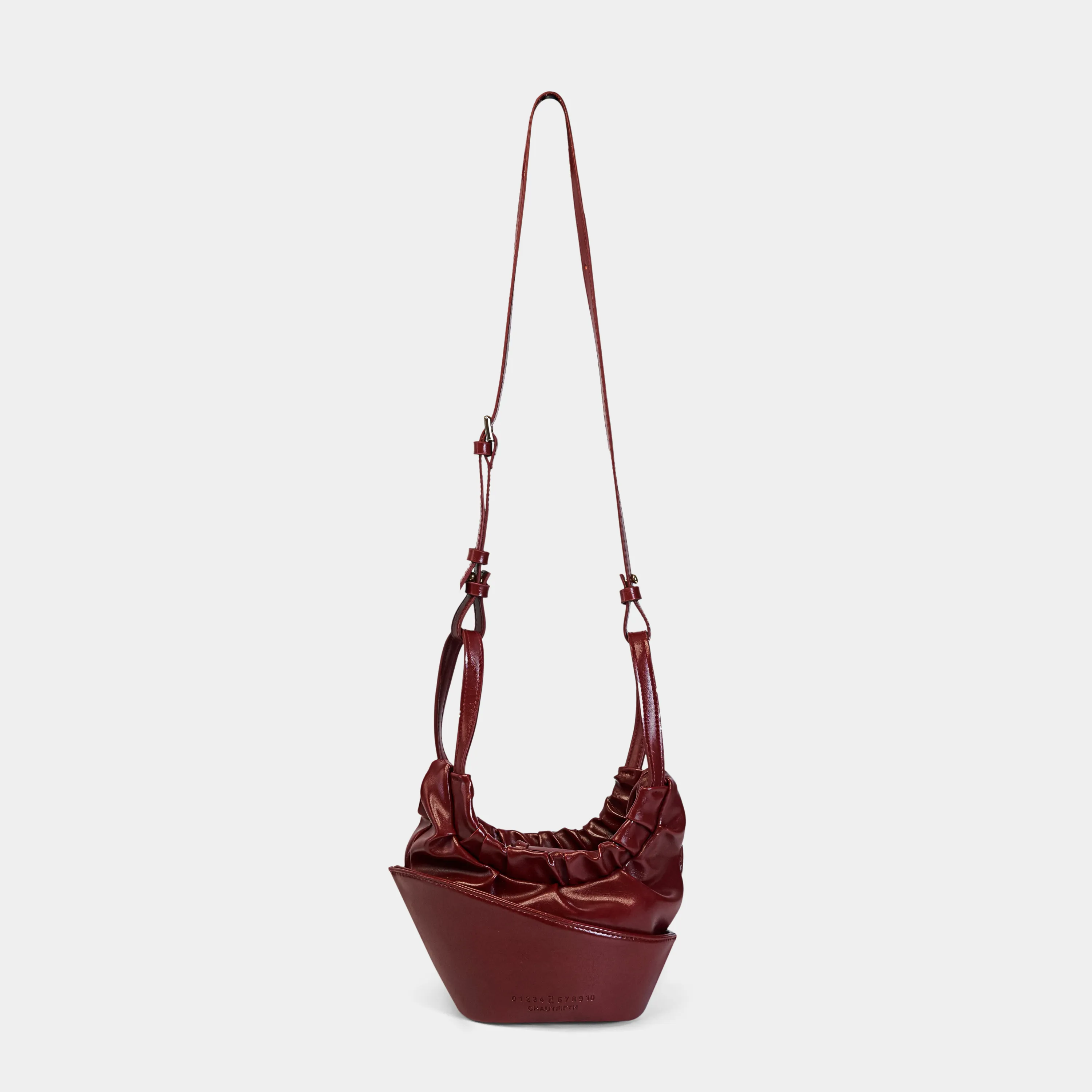 Túi xách HASO Bucket màu Đỏ đô