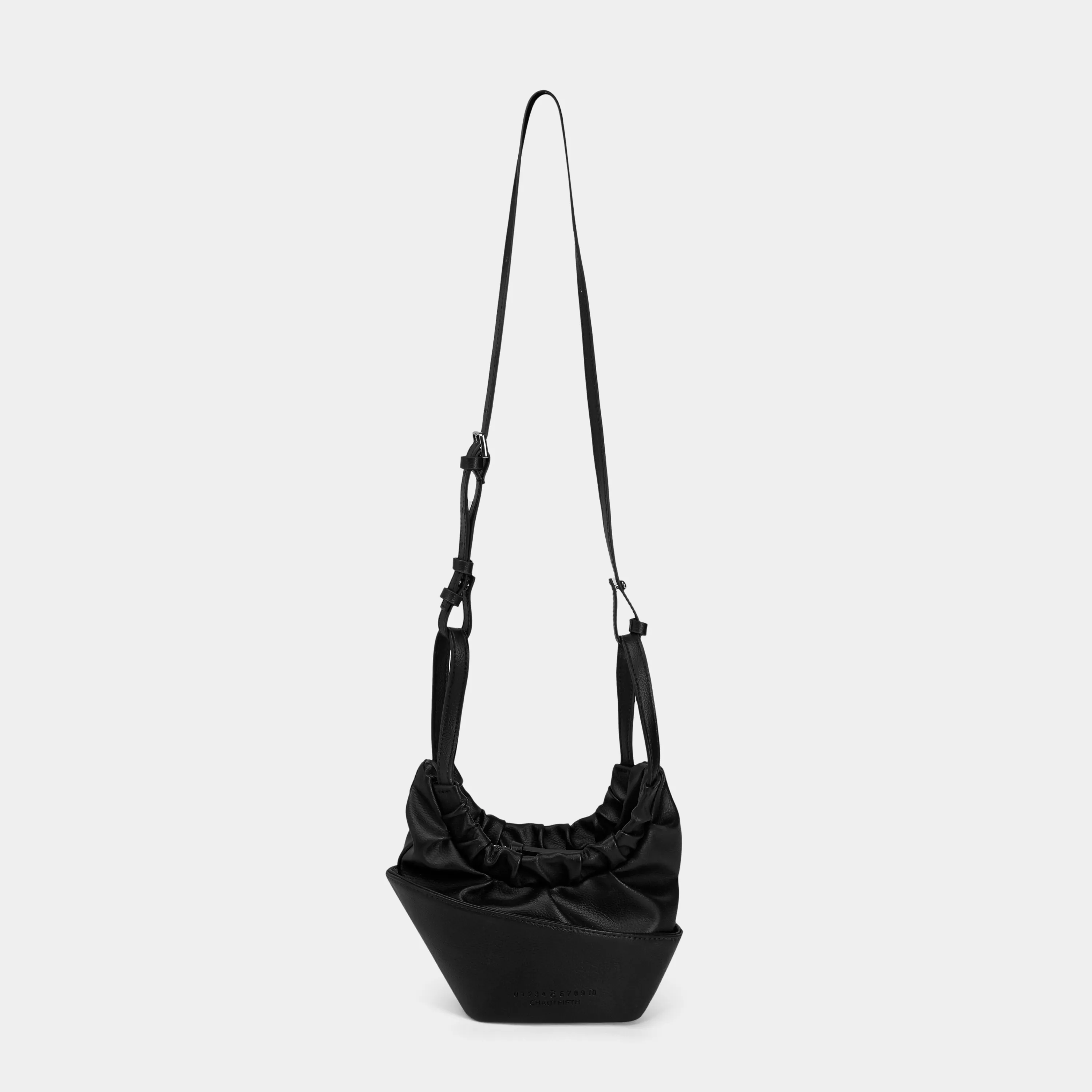 Túi xách HASO Bucket màu Đen vân hạt