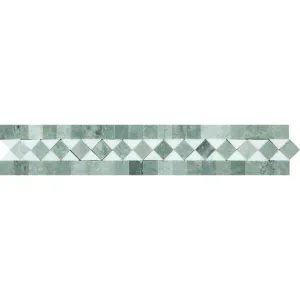 Tilefornia Thassos White & Green BIAS Border