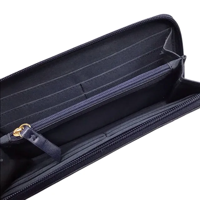 Tommy Hilfiger Navy Print Jacquard Wallet