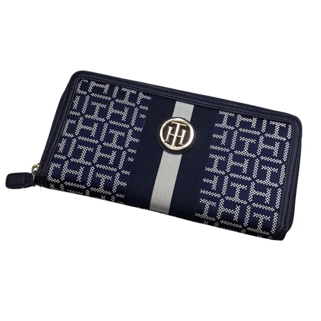 Tommy Hilfiger Navy Print Jacquard Wallet