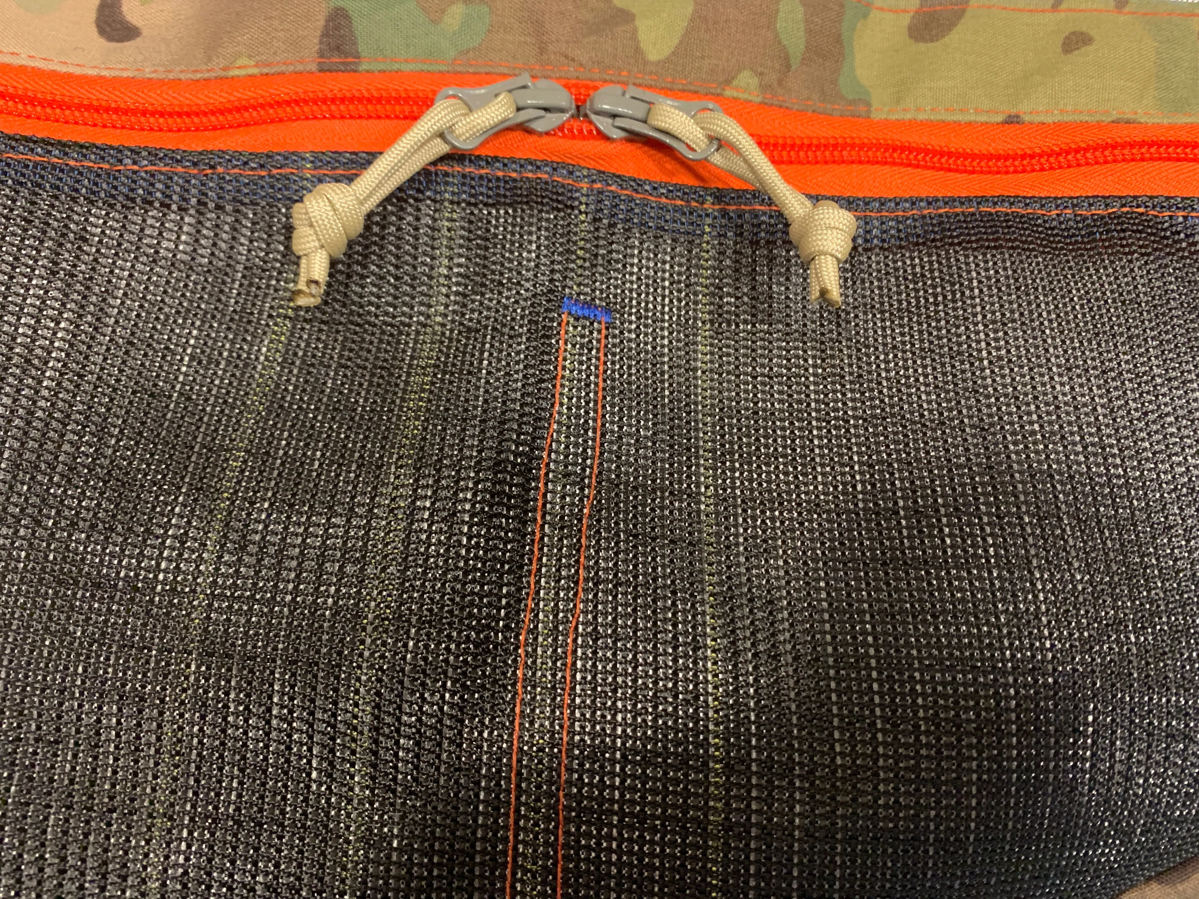 Top load frame bag