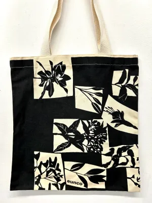 Tote Bag, Black Patttern