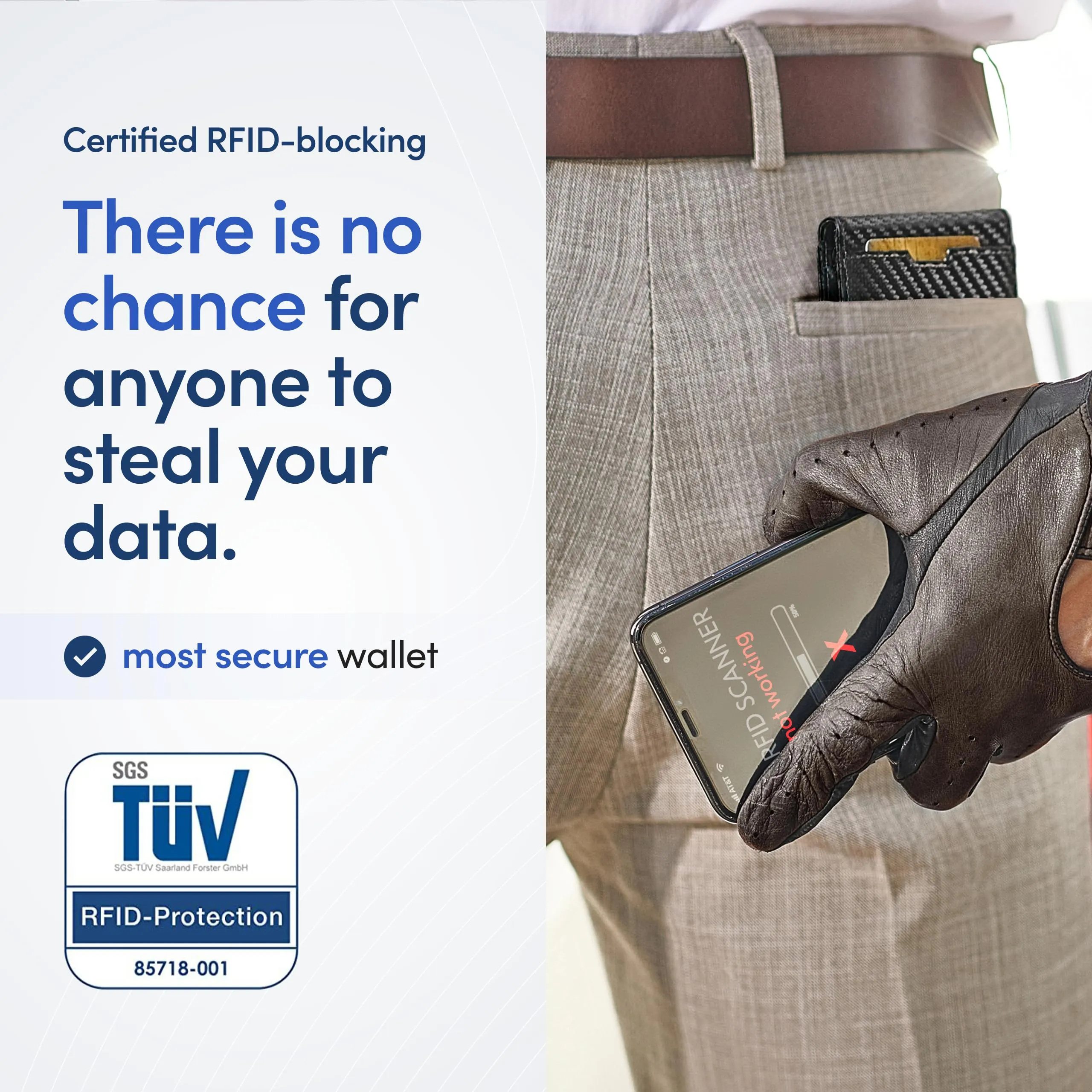 TRAVANDO Mens Bifold Wallet with Money Clip, RFID Blocking Slim Card Holder