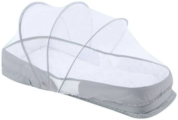 Travel Bag Bed 2 in 1 Bear Grey