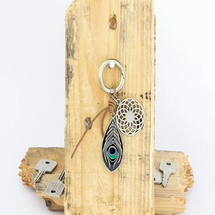 TROIKA Bag Charm with 2 Charms Dream Catcher