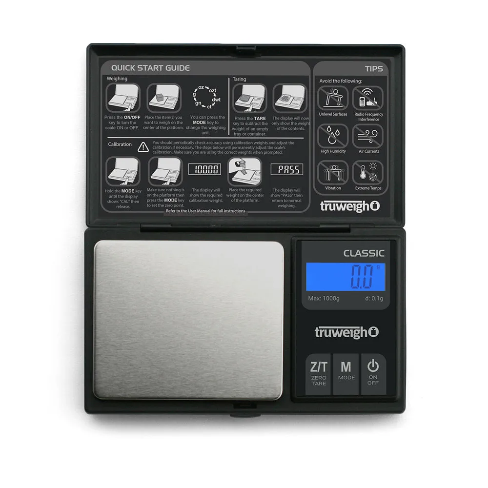 Truweigh Classic Digital Mini Scale Black