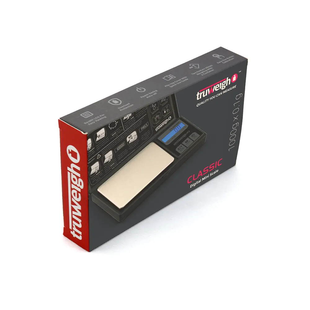 Truweigh Classic Digital Mini Scale Black