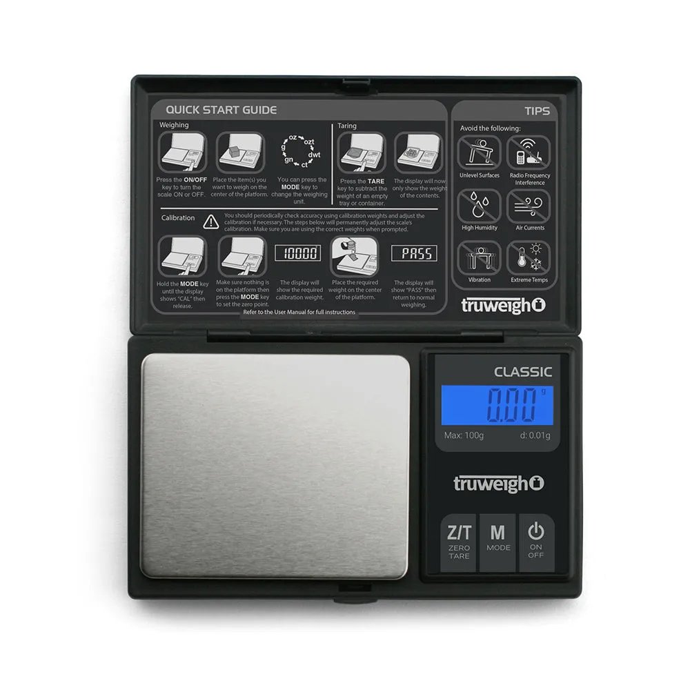 Truweigh Classic Digital Mini Scale Black