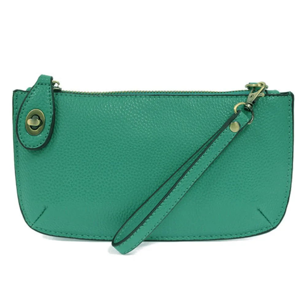 Twist Lock Crossbody Mini Clutch - Monogrammed Cross Body Wristlet - Jewel Tones