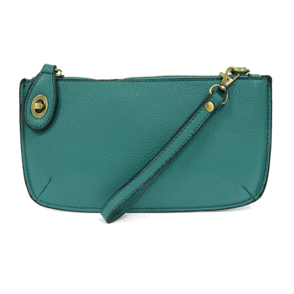 Twist Lock Crossbody Mini Clutch - Monogrammed Cross Body Wristlet - Jewel Tones