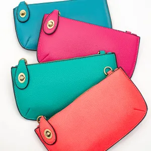 Twist Lock Crossbody Mini Clutch - Monogrammed Cross Body Wristlet - Jewel Tones