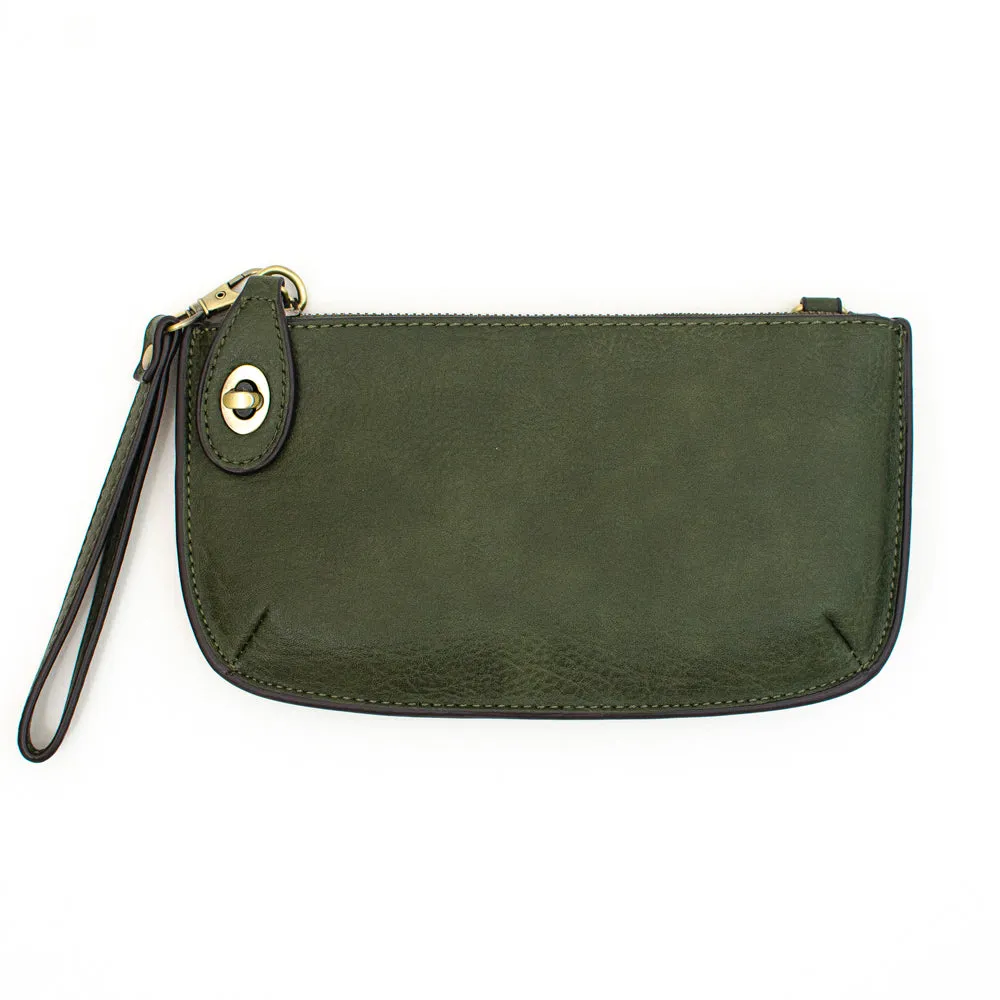 Twist Lock Crossbody Mini Clutch - Monogrammed Wristlet - Fall Colors