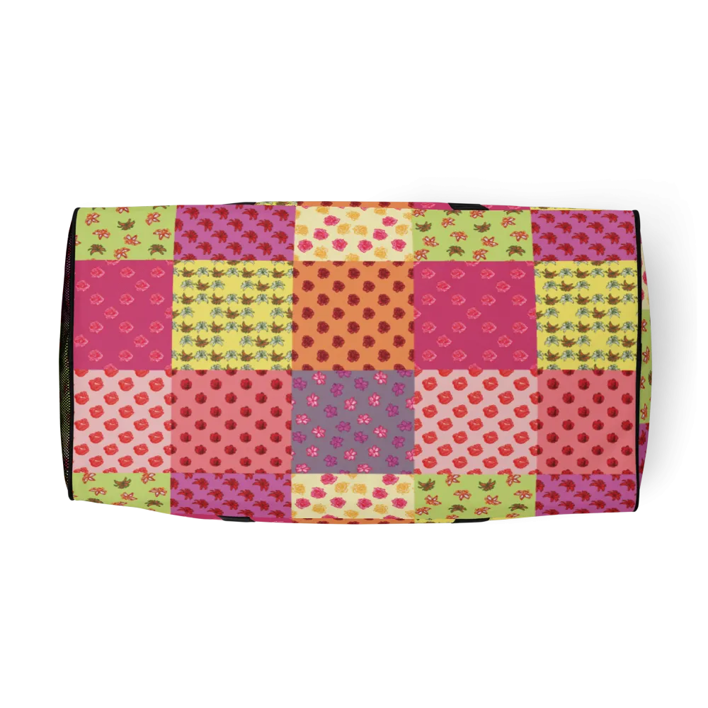 Uniquely Me Floral Pattern Duffle Bag