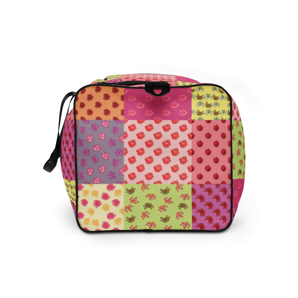 Uniquely Me Floral Pattern Duffle Bag