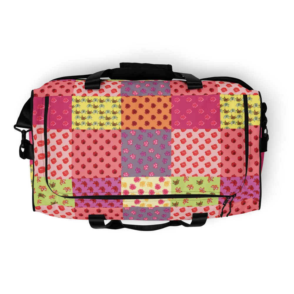 Uniquely Me Floral Pattern Duffle Bag