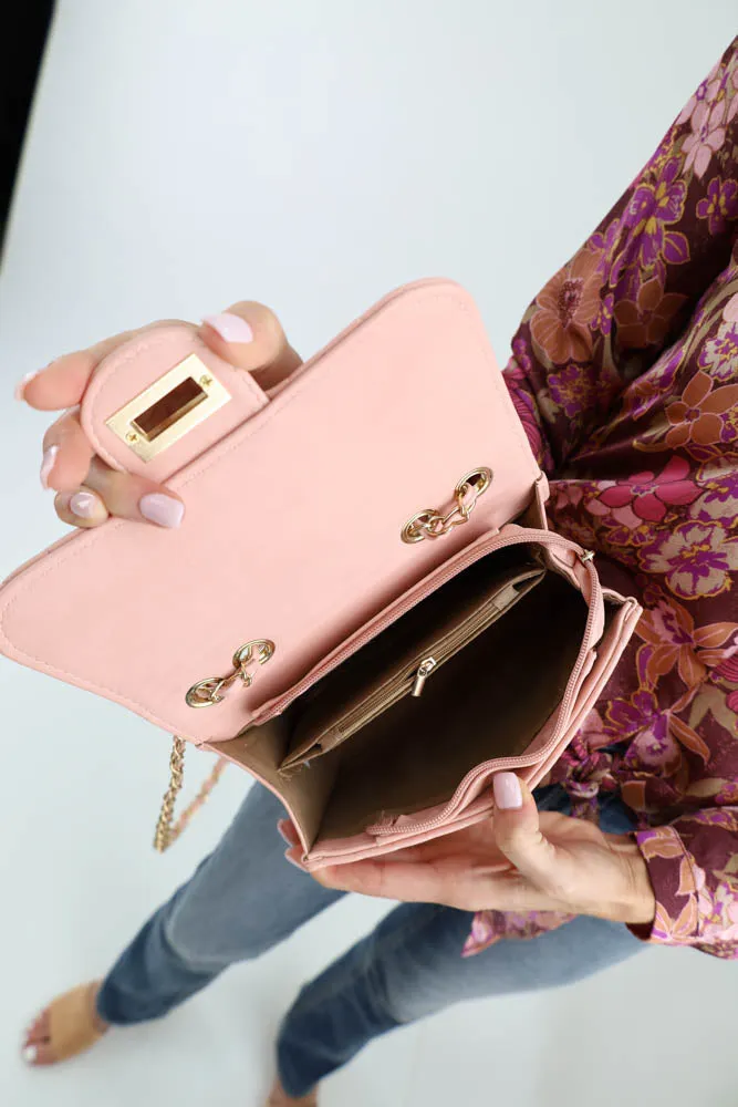 V Stitch Crossbody with Wallet Set